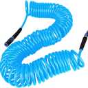 Yereen Heavy Duty Polyurethane Recoil Air Hose 1/4 in x 50 ft, Lightweight