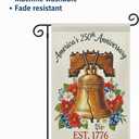 Usa 250th Anniversary Garden Flags,America Garden Flags For Outside,12x18'',Double Sided Flag For Outdoor Garden Decor (Liberty Bell)