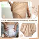 10 Pcs Adult Plastic Diaper Cover Pull-On Cover Plastic Pants Reusable Incontinence Waterproof Pants(XX-Large,Beige)
