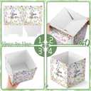 Qunclay 12 Pcs Graduation Box Table Centerpieces 7 Inch Wildflower Paper Flower Boxes Table Decor Class of 2026 Congrats Grad Party Supplies for High School College Grad Celebration Prom Decoration