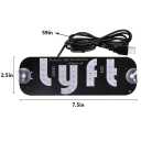 LED Car Sign for Rideshare Drivers, Compact Windshield Light for Enhanced Visibility