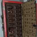 Vintage Chinese Terracotta Warrior 32 Chess Set Wood Table Chess Games Gift