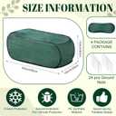 4 Pack 35 x 14 x 16 in Pop up Garden Plant Shade Tent 80% UV Resistant Plant Shade Net Foldable Crop Cage Cloth with Stakes for Outdoor Vegetable Fruit Protector Sun Protection Easy Setup