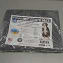Drymate Dog Crate Mat Liner, Absorbs Urine, Waterproof, Non-Slip, Washable Puppy Pee Pad for Kennel Training - Use Under Pet Cage to Protect Floors, Thin Cut to Fit Design (USA Made) (LGrey) (29"x48")