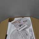 Ceiling Fans with Lights, 42 Inch Low Profile Ceiling Fan with Light and Remote/App Control, Flush Mount, Reversible, 3CCT, Dimmable, Noiseless, White Ceiling Fan for Indoor/Outdoor Use