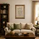 Avklitu Vintage Botanical Wall Art Boho Floral Wall Decor Gold Framed, 24"L x 16"W