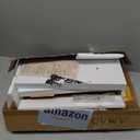 White Floating Shelves for Wall – Rustic Wood Wall Shelves with Metal Brackets for Bathroom, Bedroom, Kitchen, or Living Room Decor Organization – Set of 3