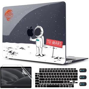 CISSOOK Compatible with MacBook Air 13 inch Case 2021 2020 2019 2018 Release A2337 M1 A2179 A1932, Astronaut Hard Shell Case for MacBook Air 13 Inch with Retina Display and Touch ID, Space Themed Mars