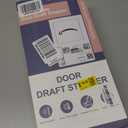 MAGZO Door Draft Stopper for Bottom of Door, 2 Pack 30 Inch Under Door Draft Stopper, Fan Shaped Under Door Gap Filler Bottom, Door Soundproofing, Grey