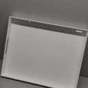 Glossy White Sturdy Acrylic Serving Tray with Handles-12x20 Inch-Serving Coffee Appetizer Breakfast-Kitchen Countertop Makeup Drawer Organizer-Vanity Table Ottoman Decorative Tray