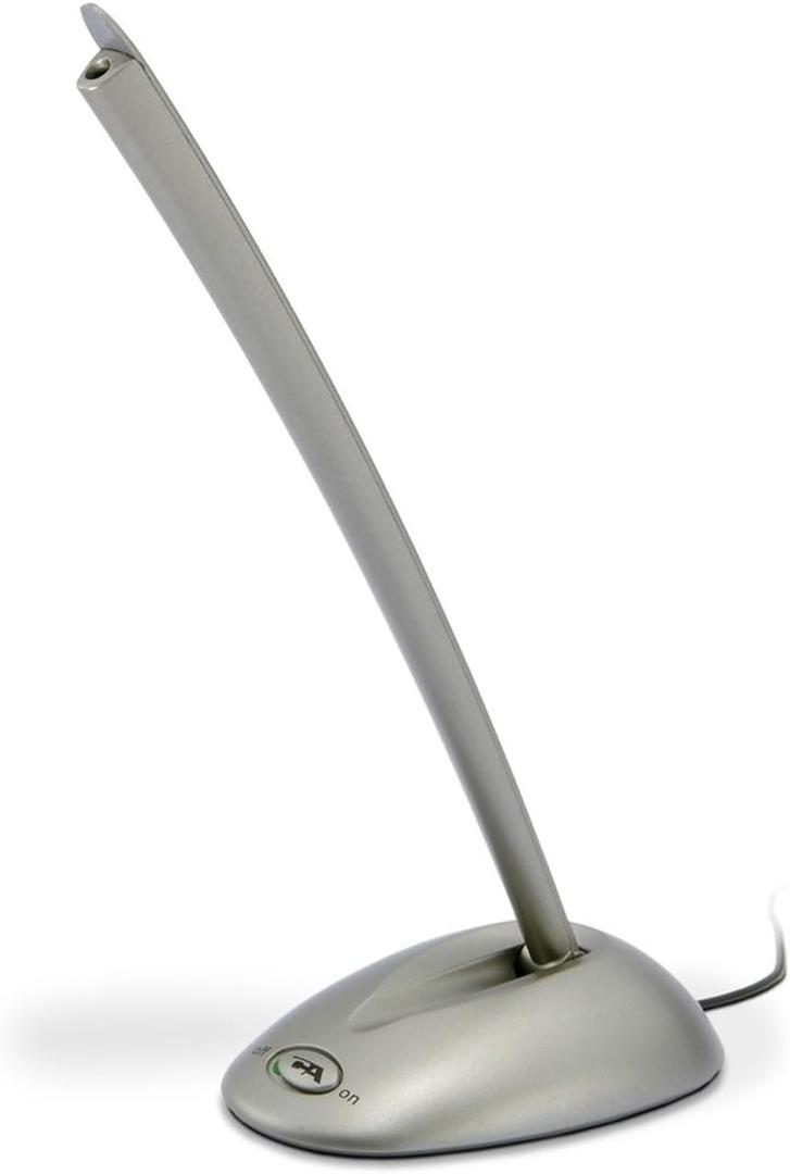 CYBER ACOUSTICS, INC., CYBE CVL1064RB Desktop Microphone Silver (Catalog Category: Microphones)