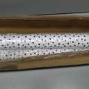 Kolldenn 2 Rolls Black Painted Dots Fabric Bulletin Board Paper Roll 4 x 12 ft Extra Large Non Woven Waterproof Roll Fade Resistant for DIY Craft Drawing Painting Classroom Decor, Dot Style