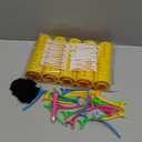 141 Pieces Hair Rollers Set Include 60 Plastic Hair Rollers (Multicolor,6 Size)