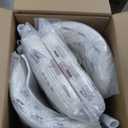 VASAGLE EKHO Collection - Dining Chairs Set of 4, Upholstered Kitchen Chairs, Comfortable Seat, Synthetic Leather with Stitching, Mid-Century Modern, Easy Assembly, Living Room Lounge, Cream White