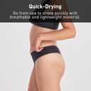 Exofficio Women's Givengo V2 Thong (Black, M)