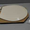 Bemis 500EC Durable Wood Toilet Seat with Easy Clean Hinges, Made in USA, Round, Bone