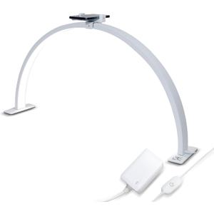 Bee Pro 29-Inch Half Moon Light for Nail Desk - Nail Light for Desk - Adjustable from 3000k to 6500k, It's Ideal for Nail Art, Eyelash Extensions, tattooing, and Skincare