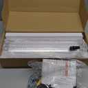 Large 400W Heat Lamp for 60 Chicks, Chicken Coop Heater with Carbon Fiber Bulb Chicks Brooder Plates, Adjust 2 Mode Temp&Hanging Height for Pet House Livestock Greenhouse 14x5.5x3IN (Silver)