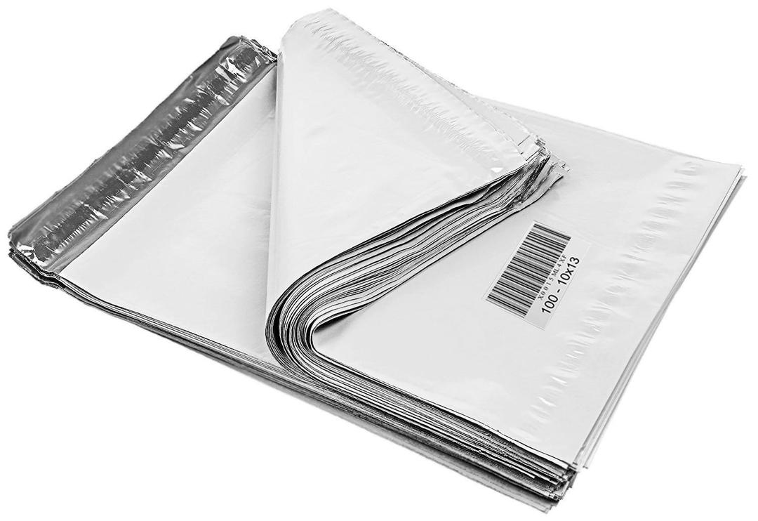 iMBAPrice Poly Mailers Shipping Envelopes Bags, 10 x 13 - inches, 100 Bags (White)