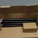 2 Pack Curtain Rod 32 to 58 Inches (2.6 to 4.8 ft), USFOOK 7/8 Inch Telescoping Splicing Curtain Rods for Windows 20 to 53 Inch, Black Drapery Rod with Leaf Finials