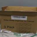 [Large Compartment] Water Bottle Organizer for Stanley 40 oz, 3 Pack Stackable Water Bottle Organizer, Clear Water Bottle Holder for Tumbler Travel Mug Cup, Kitchen Pantry Organization and Storage