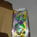 Hanaive 50 Pcs Mardi Gras Masks for Women Mardi Gras Sequin Shining Mask Bulk Masquerade with Elastic Band Photo Props Decorations for Party
