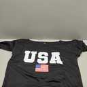 Usa Off The Shoulder Sweatshirt Women Oversized American Flag Long Sleeve Shirt Vintage Graphic Pullover Sweatshirts, Small