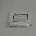 Short Shower Curtain with 66 inch Length Fabric, Waffle Weave, Hotel Luxury Spa, Water Repellent, Machine Washable, 230 GSM White Pique Pattern for Decorative Bathroom Curtain