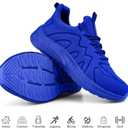 Feethit Mens Non Slip Walking Sneakers Lightweight Breathable Slip on Running Shoes Athletic Gym Tennis Shoes for Men, 45