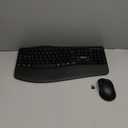 Wireless Keyboard and Mouse Combo,2.4G Full Size Wave Keys Ergonomic Keyboard with Wrist Rest for Natural Typing, 3 DPI Adjustable Ergonomic Silent Mouse for Computer/Laptop/Windows/Mac (Black)