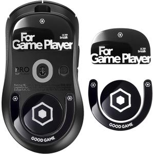 immoenuc Glass Mouse Skates for 2024 Logitech G PRO X Superlight 2 DEX Lightspeed Wireless Gaming Mouse Feet Pads Smooth Durable Game Mouse Accessories (Black)