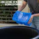 ColdCore Large Double Ice Block Mold  10lbs Big Ice Cube Molds, Reusable Steel Reinforced Silicone, Perfect Ice Maker for Cold Plunge, Ice Bath Chiller, Coolers, and Ice Tray - 1 Pack