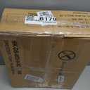 Furnulem Nightstand with 3 Drawers and 2-Tier Shelf, Fabric Small Dresser Organizer Vertical Storage Tower for Bedroom, Closet, Hallway, Nursery, End Table Side Furniture, Sturdy Steel Frame, Wood Top (Rustic Brown)