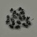36 Pack Round Cabinet Knobs 1.05 Inch Drawer Pulls with Screws for Kitchen Cabinet Knobs Dresser and Door Handles Knob, Black