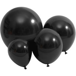 Black Balloon 100 pcs Black Latex Balloons Different Sizes 18 12 10 5 Inch Party Balloon Kit for Balloon Garland Balloon Arch as Birthday Party Decorations Valentine's Day Balloons