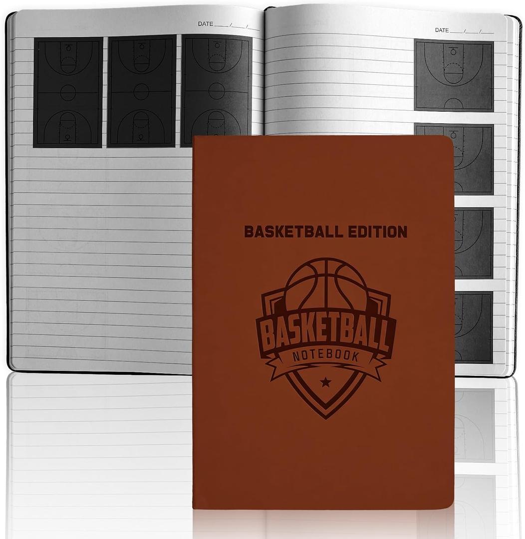 chiazllta The Basketball Notebook for Coaches & Players 7 x 10 Inch Basketball Training Notepad Coaching Board Coaching Notebook for Tactics Practice Planner Coaches&Players Gift
