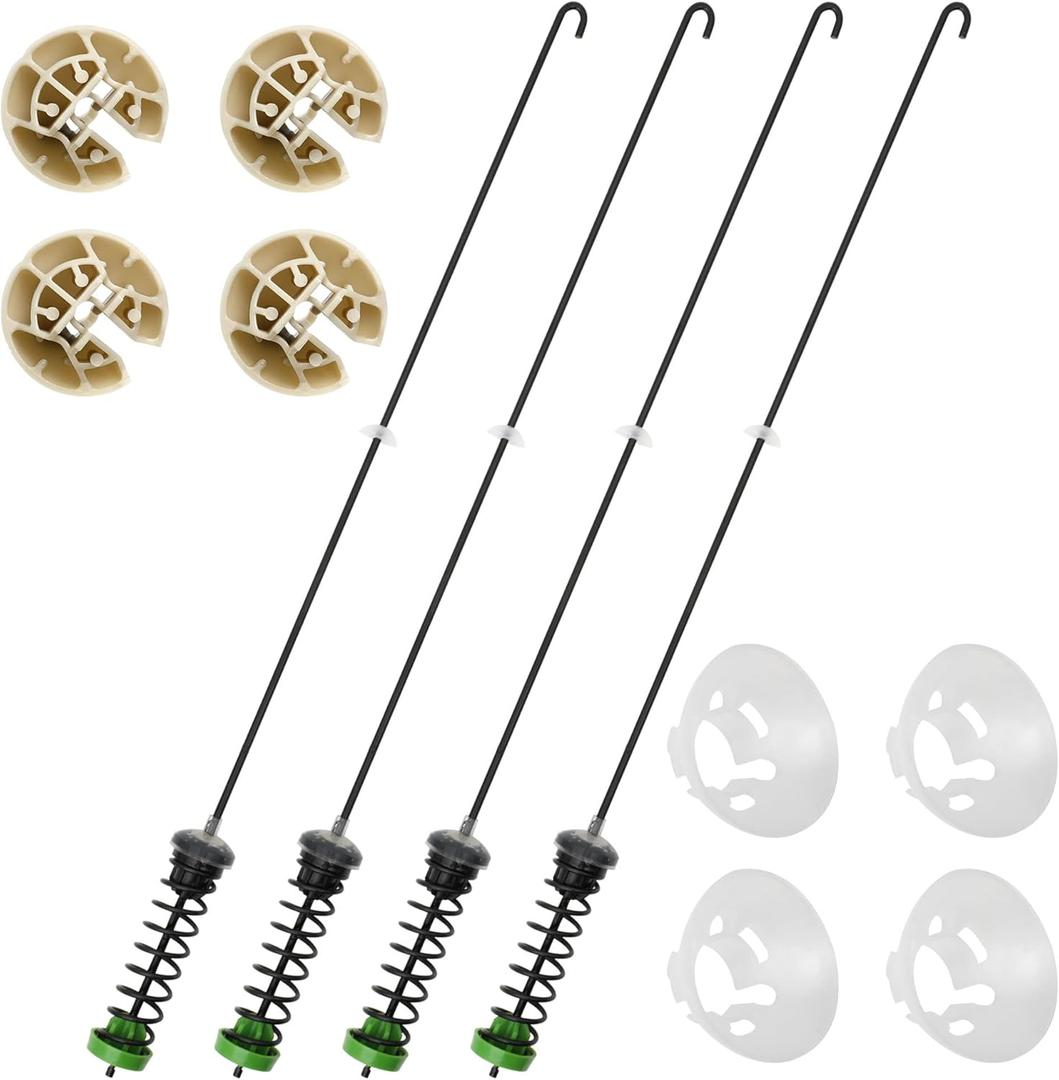 23.6'' W10780051 W10780048 PS11703290 Washer Suspension Rod Kit Compatible with Whirlpool Maytag Kenmore Washing Machines, Replaces W10257085, W10257086, W10317708, W10317709, W10748951, W10821943