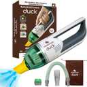 Duck Compact Cordless Vacuum by Horsepower, Ultra-Powerful, Strong Suction, AS-SEEN-ON-TV, Easy To Store, Rechargeable. Home, Auto, Pet Hair, Fits In Tiny Crevices, Includes Hose, Crevice Tool & Brush