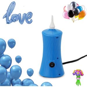 Kasumue Balloon Pump Electric Air Pump for Long Balloon Inflator Blower Machine for Birthday Party Celebration Balloons Decorations for Foil Twisty Animal Balloons (blue)