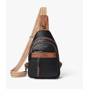 7L Sling Bag For Women Men Backpack Fanny Pack Crossbody Chest Travel Shoulder Belt Bags Purse Handbag PU Leather