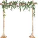 Ling's Moment 6.5FT Backdrop Floral Garland, Spring Artificial Wedding Arch Flowers Pink Decor, Blush Ceremony Reception Hanging Dusty Rose Arbor Arrangement Outdoor Party Swag Home Garden Decorations