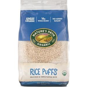 Nature's Path Organic Rice Puffs Cereal, 6 oz (Pack of 12), Earth Friendly Packaging Exp. 01/05/2027