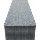 8x30 Light Grey Carpet Stair Treads Pack of 15 with Stickers for Easy Peeling - Self-Adhesive Peel and Stick Carpet for Stairs - Works with Most Subfloor Types - Light Gray Stair Treads