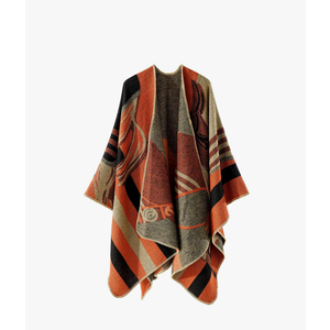 Shawl Wraps for Women, Elegant Knitted Cape Open Front Poncho Scarf Blanket Cardigan Coat for Spring, Autumn, and Winter