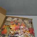 Giegxin 10 Pcs Thanksgiving Fall Halloween Artificial Potted Flowers Fall Decor Fake Potted Plants with Pumpkin, Sunflower, Maple Leaf, Pine Cone for Autumn Harvest Decor, Table Centerpiece(Burlap)