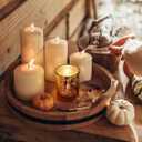 LETINE Gold Votive Candle Holders Set of 36 - Speckled Mercury Gold Glass Candle Holder Bulk - Ideal Fall Decor for Boho Wedding Centerpiece TableHalloween & Thanksgiving Decorations Indoor