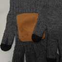 Winter Hat Gloves Scarf Earmuffs Set for Women, Fleece Lined Beanie Long Scarf Touchscreen Gloves Ear Warmer, 4 in 1 Gift Set (Dark Gray)