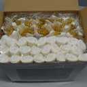 Dlebay 50 Pack Pre Rolled Gold Plastic Silverware Set,Wrapped Plastic Cutlery Set with Napkin Include 50 Forks,50 Spoons,50 Knives and 50 White Napkins for Party,Wedding,Christmas