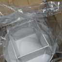 YINGHUA Metal Mesh Desk Organizer with 5 Compartments and Rotating Pencil Holder Pen and Stationery Organizer for Office Home School Anti Slip Base White