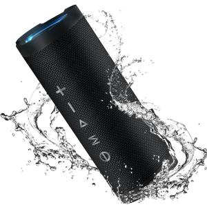 Vanzon Bluetooth Speaker, V40 Wireless Portable Bluetooth Speaker | IPX7 Waterproof, 24W HiFi Stereo Sound,24H Playtime, LED Lights and TWS Dual Pairing, Suitable for Travel,Home & Outdoors